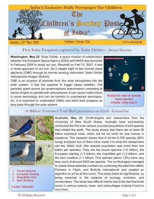 The Children's Post, 23rd May 2021