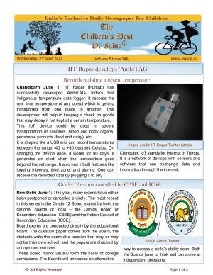 The Children's Post, 2nd June 2021