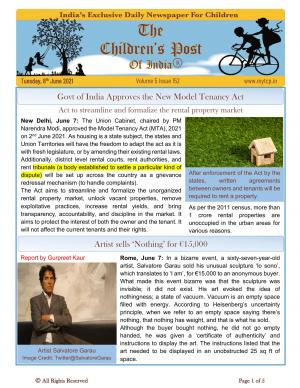 The Children's Post, 8th June, 2021