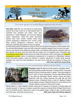 The Children's Post, 16th June 2021