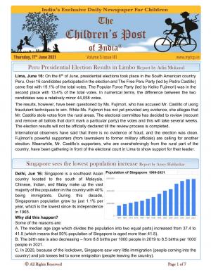 The Children's Post, 17th June 2021