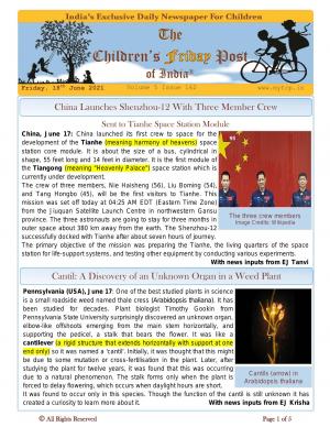 The Children's Post, 18th June 2021