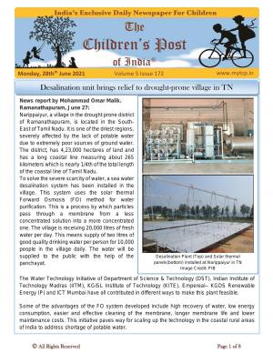 The Children's Post, 28th June 2021