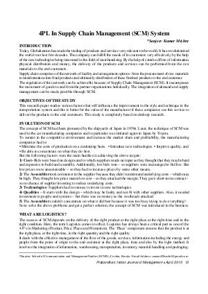 PIJM-April10-Article2-4PL In Supply Chain Management (SCM) System