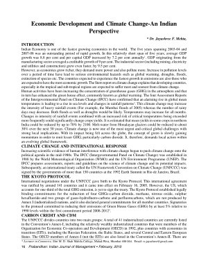 PIJM-Feb10-Article2-Economic Development and Climate Change - An Indian Perspective