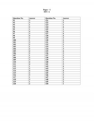 CTET - JULY 2013 : PAPER-I SET A (Bengali) Answer Keys