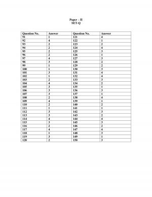 CTET - JULY 2013 : PAPER-II SET Q(Bengali) Answer Keys