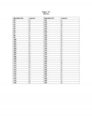 CTET - JULY 2013 : PAPER-II SET R (Bengali) Answer Keys