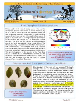 The Children's Post, 4th July 2021