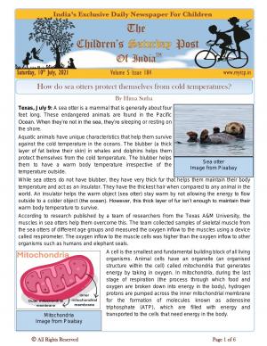 The Children's Post, 10th July 2021