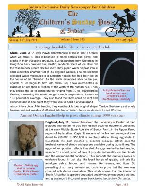 The Children's Post, 11th July 2021