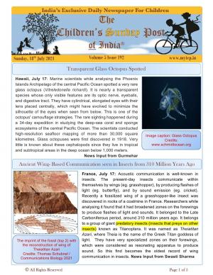 The Children's Post, 18th July 2021