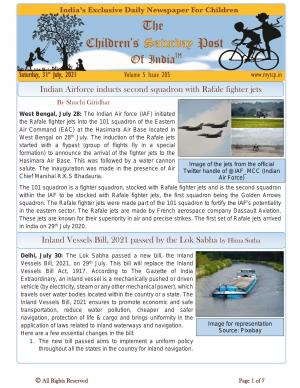 The Children's Post, 31st July 2021