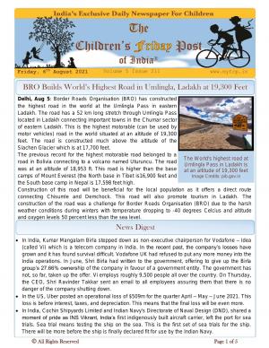 The Children's Post, 6th August 2021