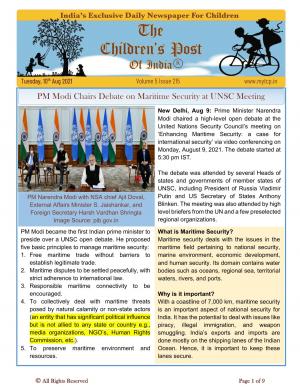 The Children's Post, 10th Aug, 2021