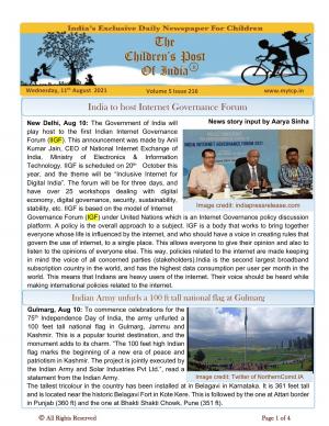 The Children's Post, 11th August 2021