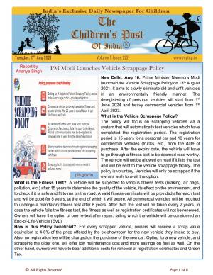 The Children's Post, 17th Aug, 2021