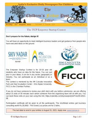 The Children's Post, 20th August 2021