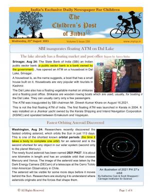 The Children's Post, 25th Aug 2021