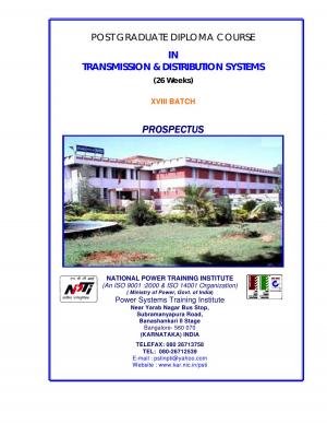 NPTI Notified Admission in PG Diploma Course in Transmission & Distribution Systems 2014