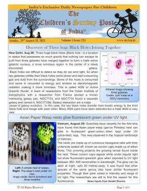 The Children's Post, 29th August 2021