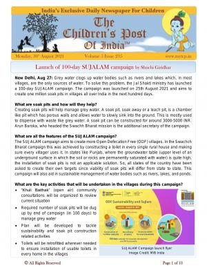 The Children's Post, 30th August 2021