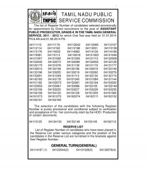 TNPSC Declared Final Result for the Post of Assistant Public Prosecutor