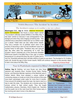 The Children's Post, 7th Sep, 2021