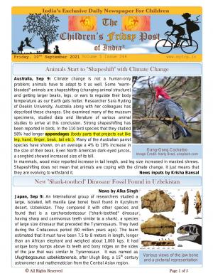 The Children's Post, 10th September 2021