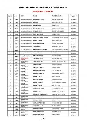 Punjab Public Service Commission Announced Interview Schedule for DDA and ADA Posts 2014 (1)