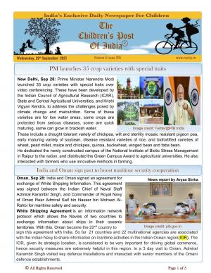 The Children's Post, 29th September 2021