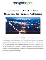 How To Achieve Your New Year’s Resolutions For Happiness And Success.