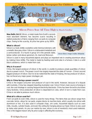 The Children's Post, 4th October 2021