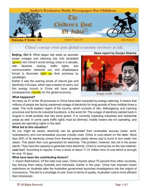 The Children's Post, 6th October 2021