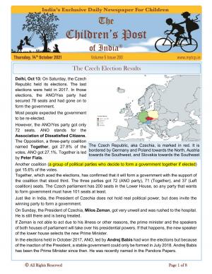 The Children's Post, 14th October 2021 