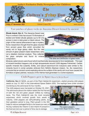 The Children's Post, 5th November 2021