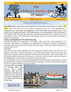 The Children's Post, 5th December, 2021