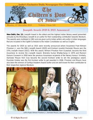 The Children's Post, 13th December 2021