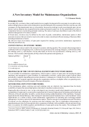 IJM-Jan09-Article5-A New Inventory Model for Maintenance Organizations