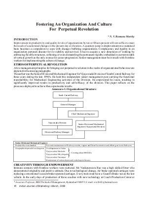 IJM-March09-Article3-Fostering an Organization And Culture For Perpetual Revolution