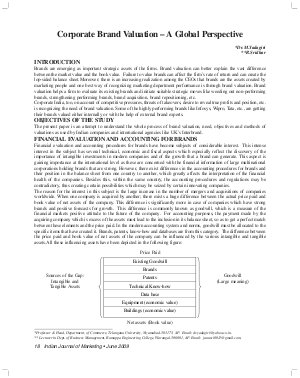 IJM-June09-Article3-Corporate Brand Valuation â€“ A Global Perspective