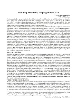 IJM-July09-Article4-Building Brands By Helping Others Win