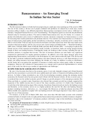 IJM-Oct09-Article8-Bancassurance - An Emerging Trend In Indian Service Sector