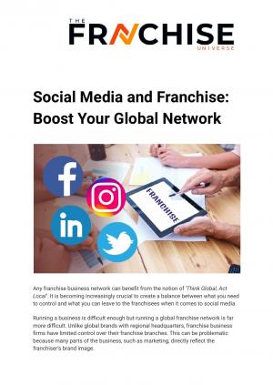 Social Media and Franchise: Boost Your Global Network	