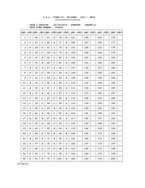 SSC Combined Graduate Level (Tier - II) Re- Examination 2013: Answer Key Released (2)