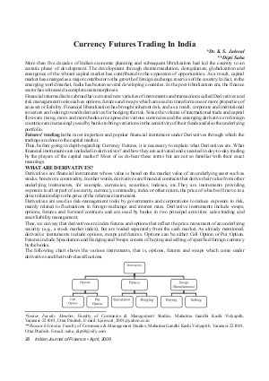 IJF-April09-Article4-Currency Futures Trading in India