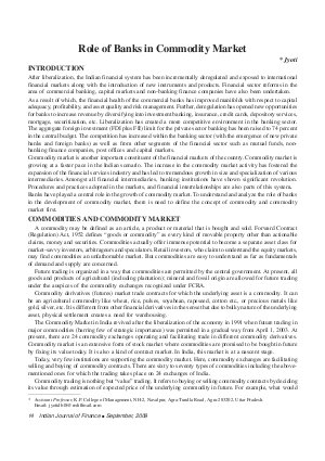IJF-Sep09-Article2-Role of Banks In Commodity Market