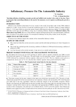 IJF-Sep09-Article4-Inflationary Pressure On The Automobile Industry