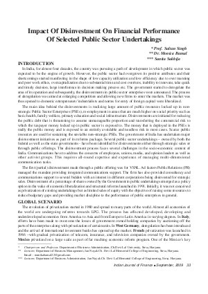 IJF-Sep09-Article5-Impact of Disinvestment On Financial Performance of Selected Public Sector Undertakings