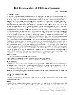 IJF-Dec09-Article3-Risk-Return Analysis of BSE Sensex Companies